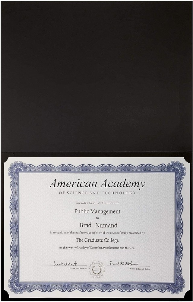 25 Count Black Document Covers with Luxurious Gold Foil Border - Classy Design