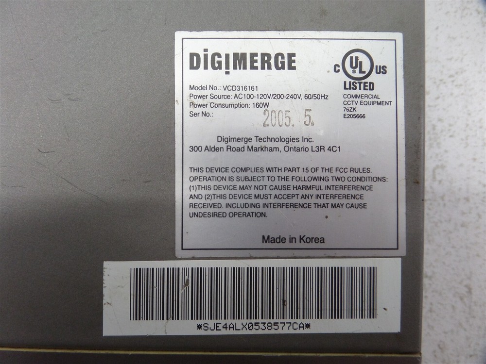 Digimerge VCD316161 - 16 Channel DVR