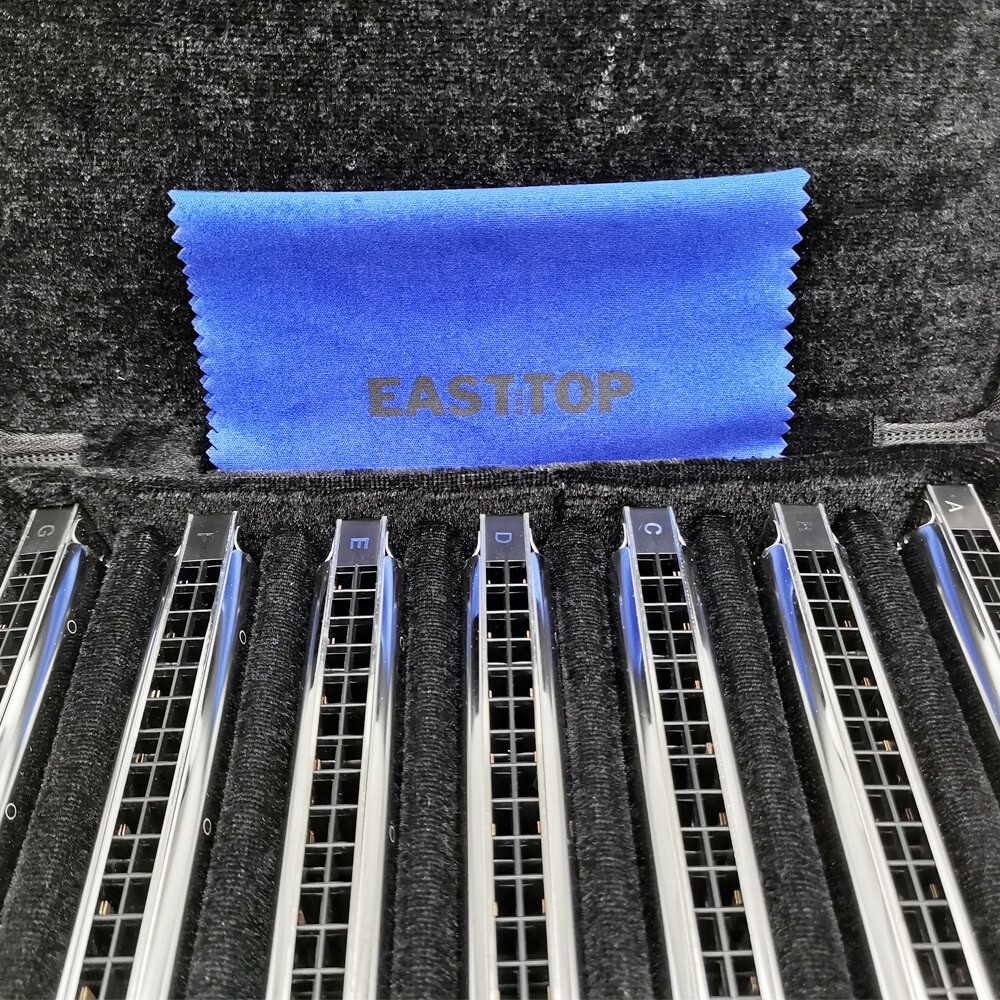 EASTTOP 24-hole polyphonic harmonica 7 Sets for Beginner Adult Student Harmonica