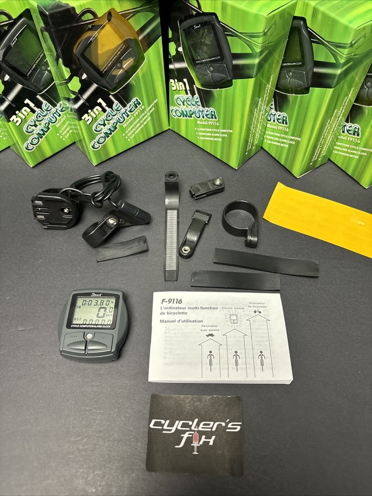 (10) Wired 12 Function Bike Cycling Computer Speedometer Tripmeter Odometer Time