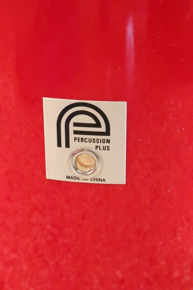 Percussion Plus 10x12 Rack Tom Drum Red Wrap