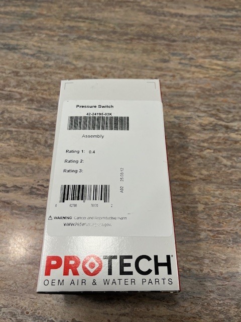 RUUD RHEEM PROTECH PRESSURE SWITCH 0.40