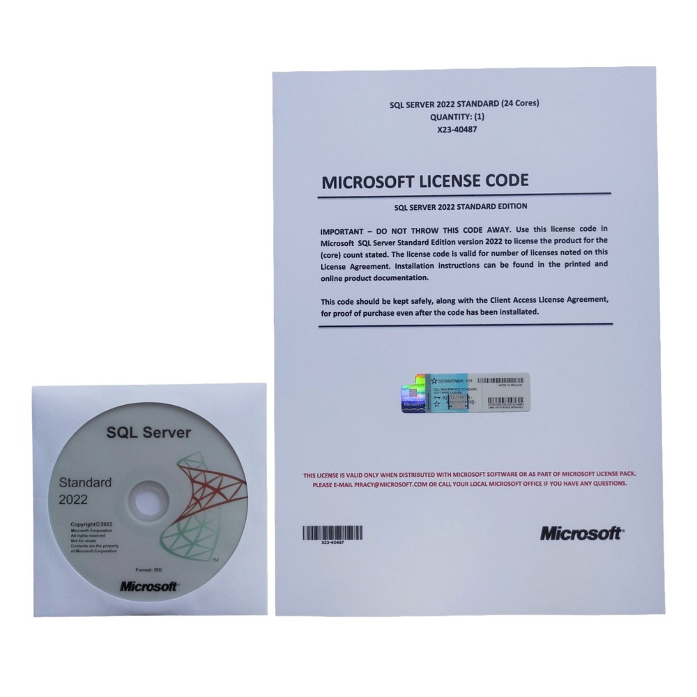 Microsoft SQL Server 2022 Standard ✔ Business Ready License | Genuine COA