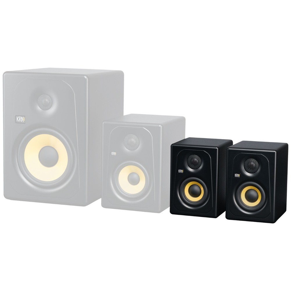 KRK K3-NA Kreate 3" Studio Desktop Reference Speakers Monitors Pair