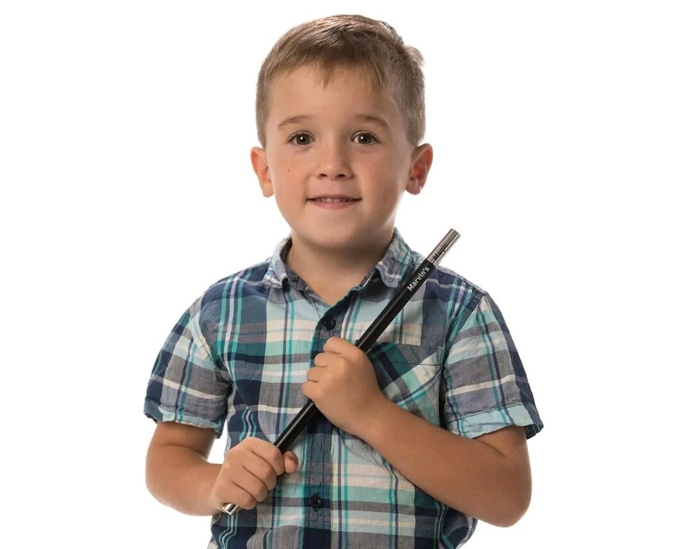 Marvin's Magic Magic Wand Black & Silver (Limited Edition) Includes Magic Tricks