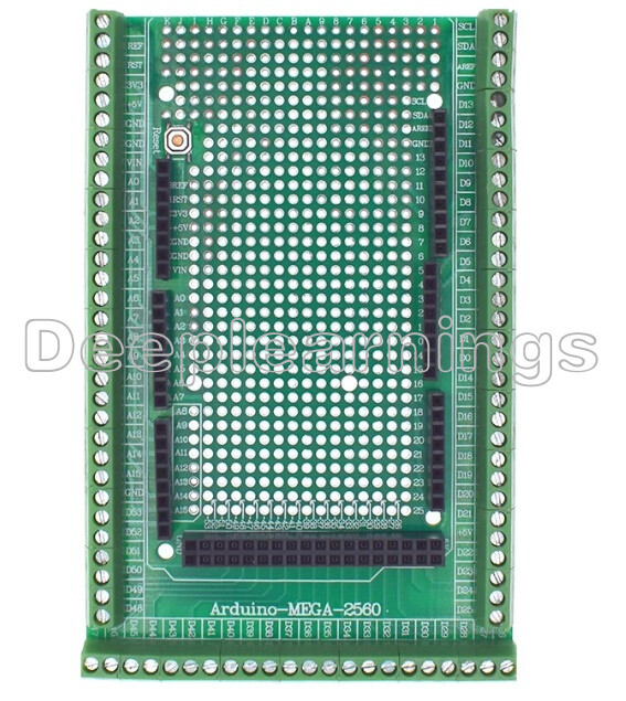 MEGA2560 Double PCB Prototype Screw Terminal Block Shield Board For Arduino