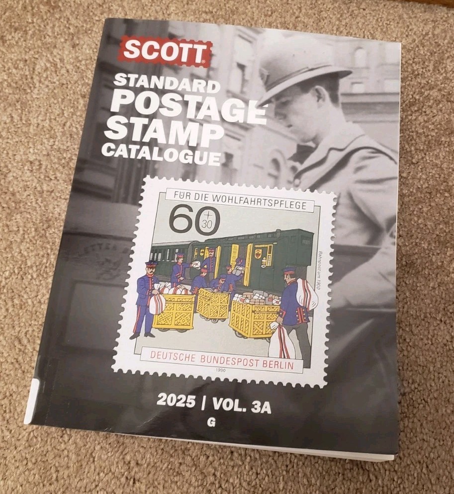 2025 Scott Postage Stamp Catalog...Volumes 3 A & B... Ex Library