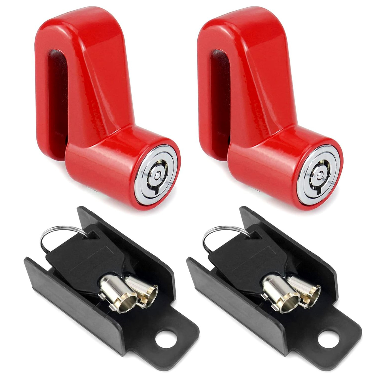 Motorcycle Disc Brake Lock Anti-Theft Wheel Lock Heavy Duty Steel 2 Pack Safety