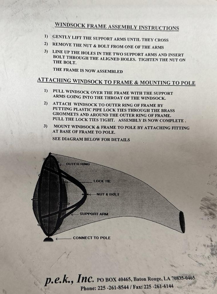 P.E.K. Inc WSF18 Windsock Frame 18"