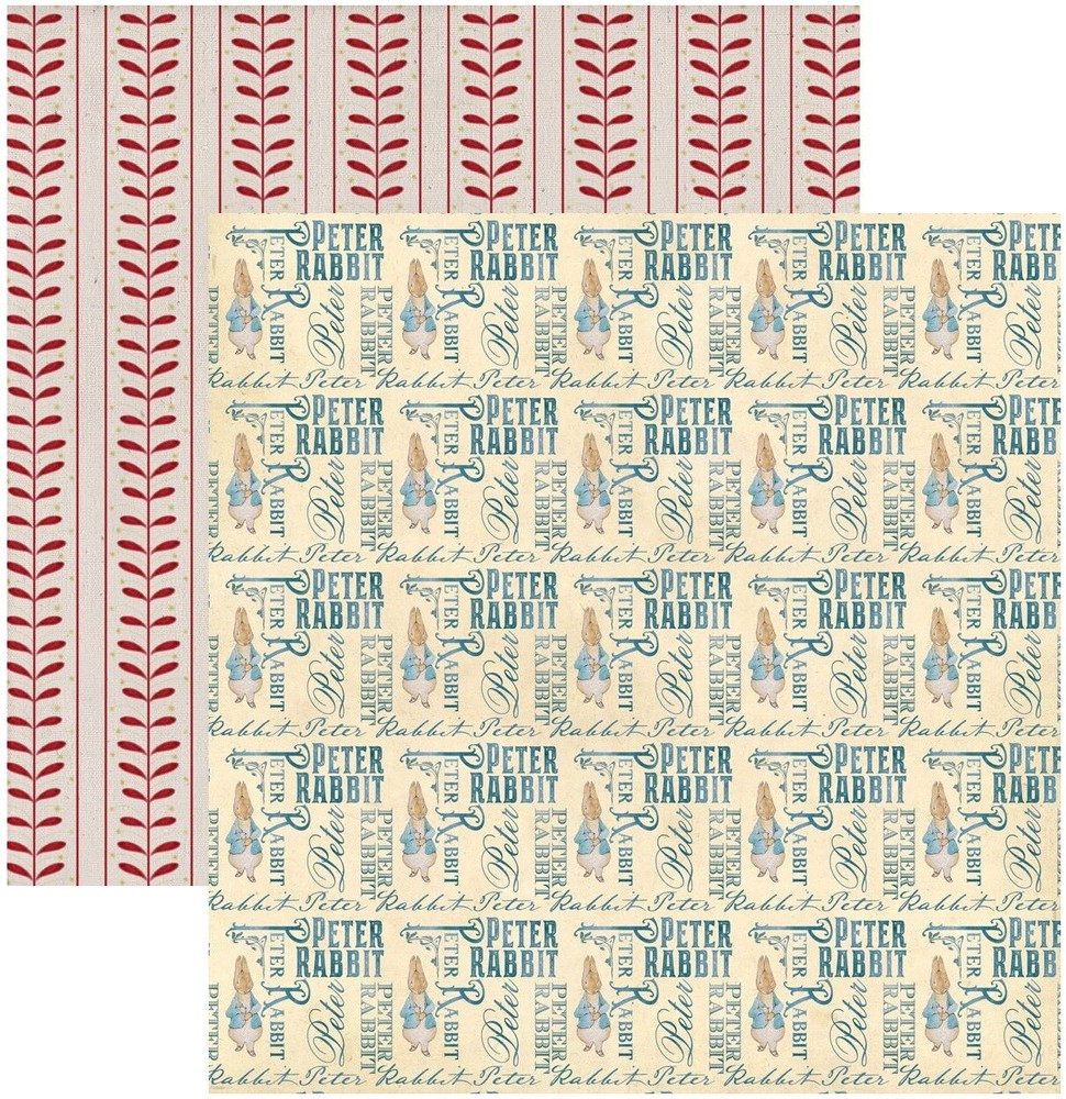 Peter Rabbit scrapbook paper, DS, Here Comes Peter - Memory Place #60141