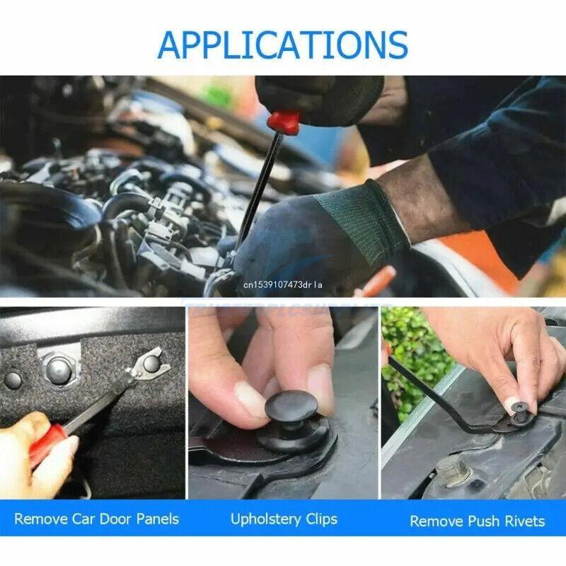 650Pcs Car Retainer Auto Fasteners Push Trim Plastic Clips Pin Rivet Bumper Kit