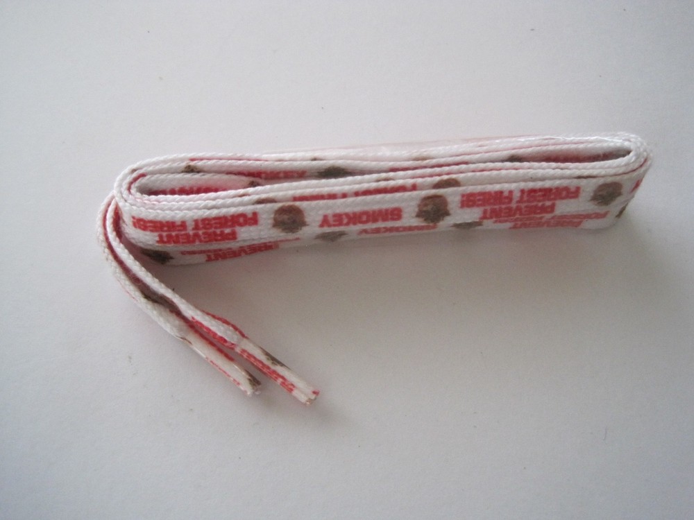 Smokey Prevent Forest Fires Shoelaces Pair