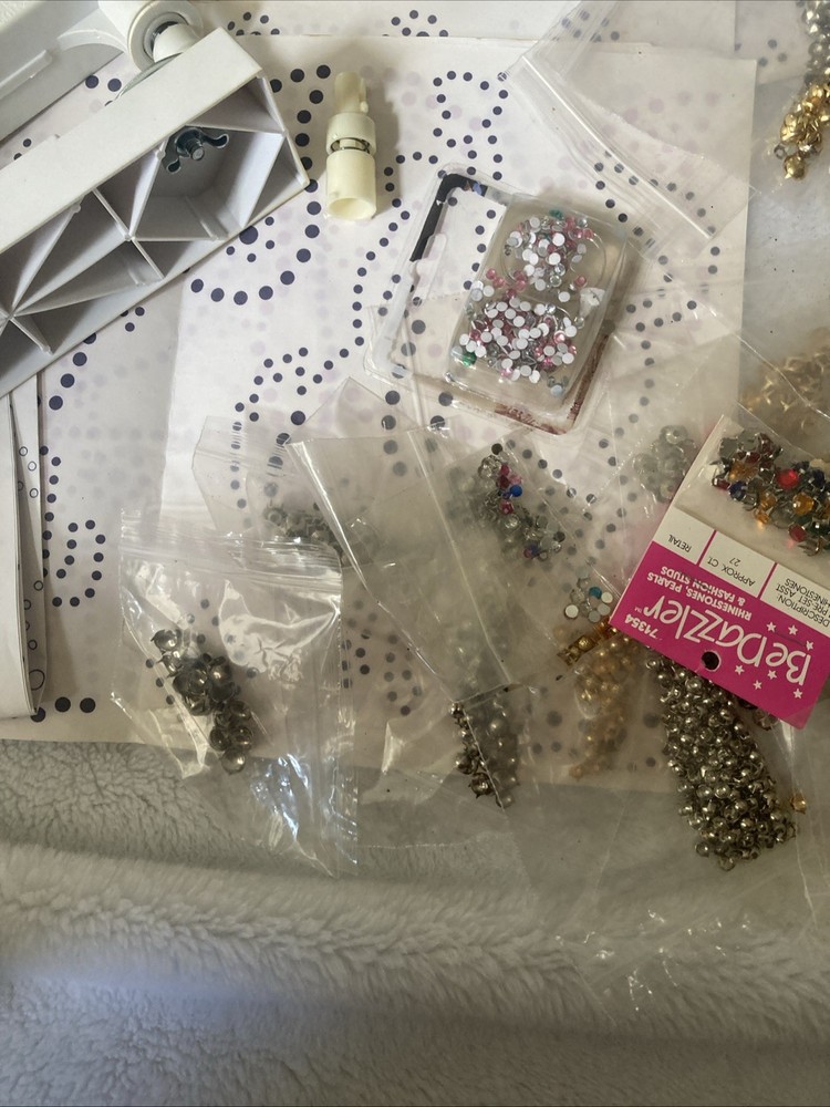 2 Bedazzlers With Studs, Rhinestones, Patterns, Instructions