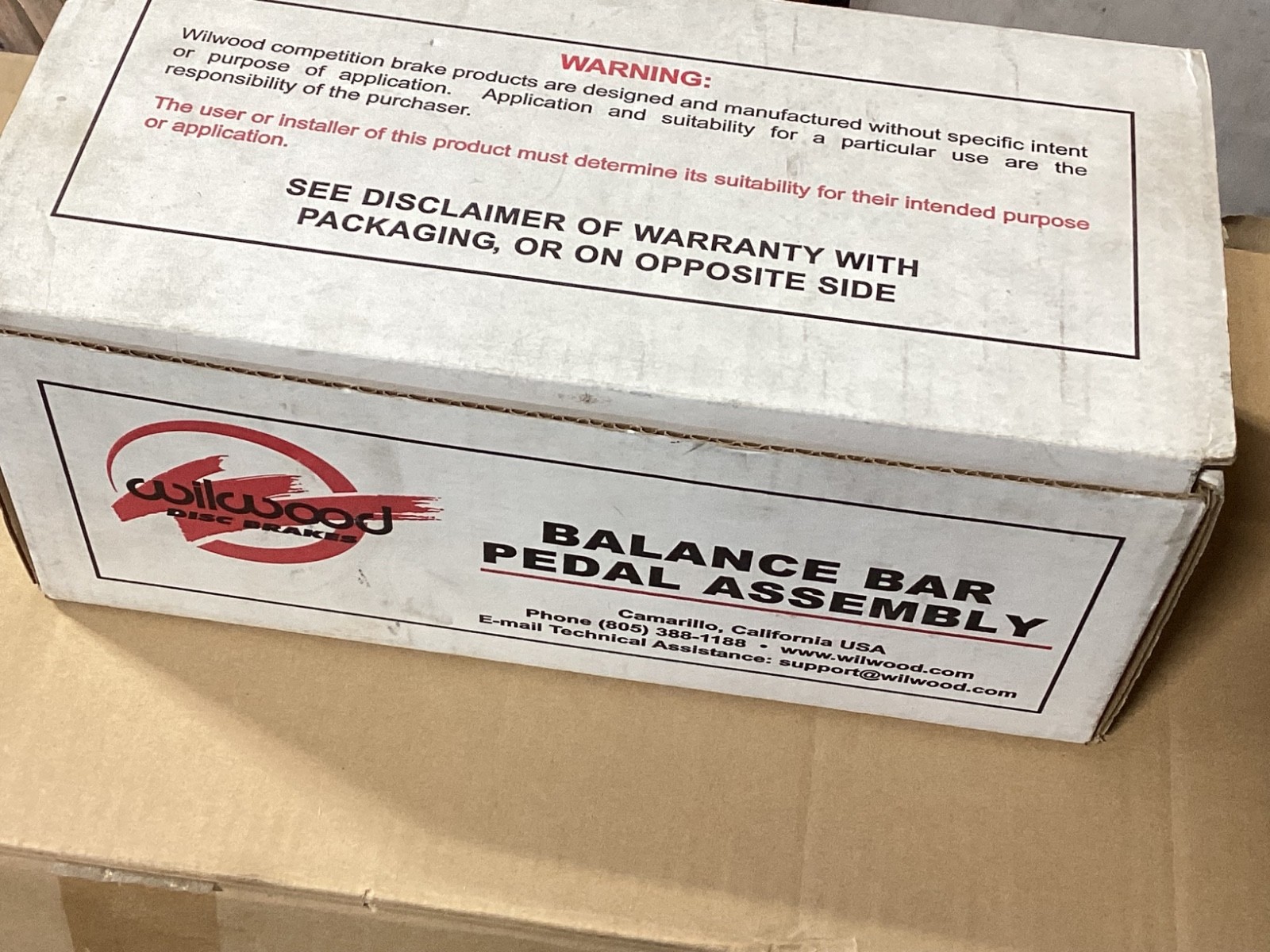 Wilwood Floor Mount Brake Pedal, Balance Bar Pedal Assembly, Aluminum Dual 6:1