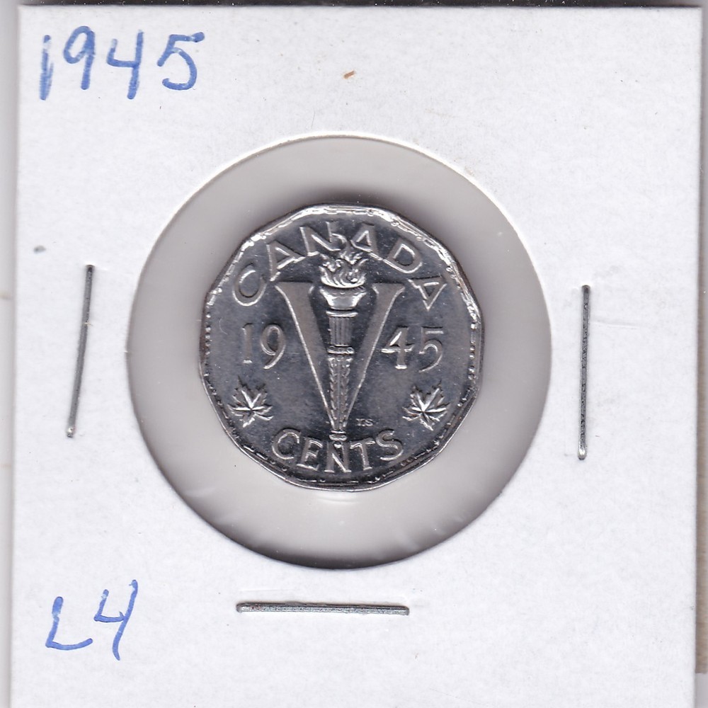 1945 Canada 5 Cents L4