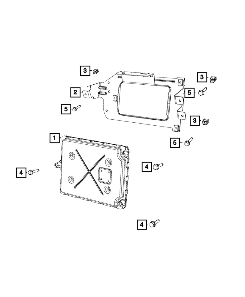 Genuine Mopar Powertrain Control Module Bracket 68091899AC