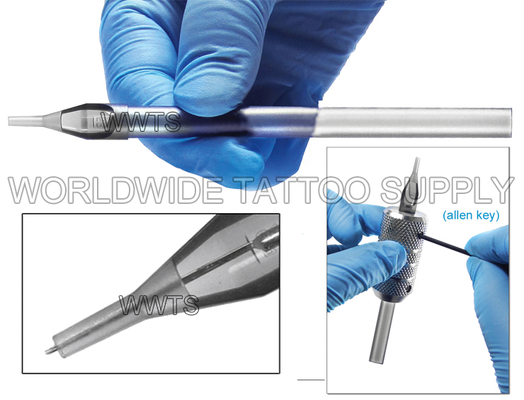 50 pcs Clear Sterile Long Disposable EZ Tubes Round Tips for Tattoo Machine Gun