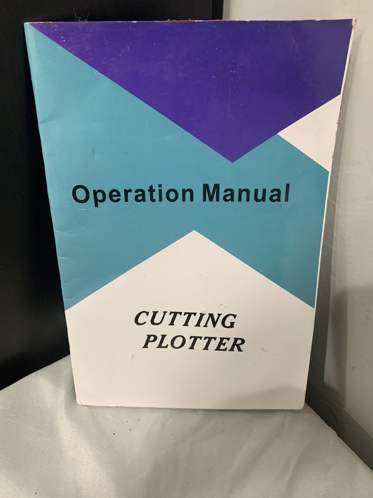 Cutting plotter - Operation manual
