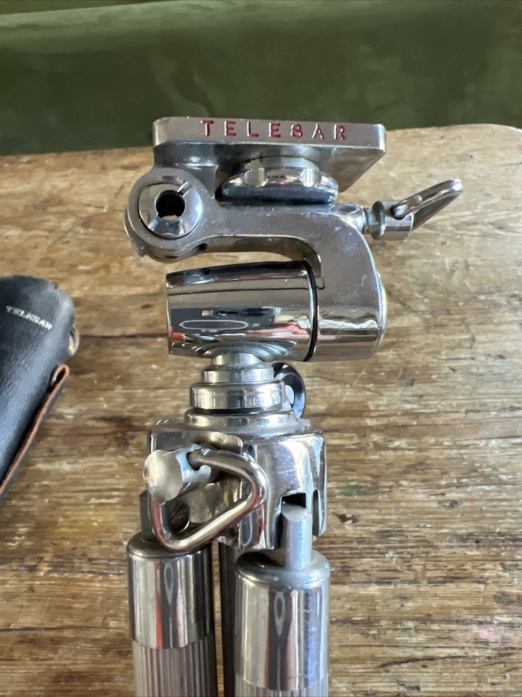 Chrome TELESAR Elevating Tripod 9 Sections to 52” w/ Original Bag