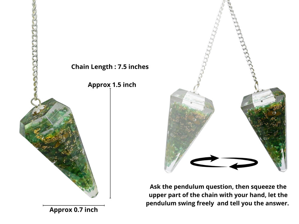 Green Aventurine Orgone Pendulum