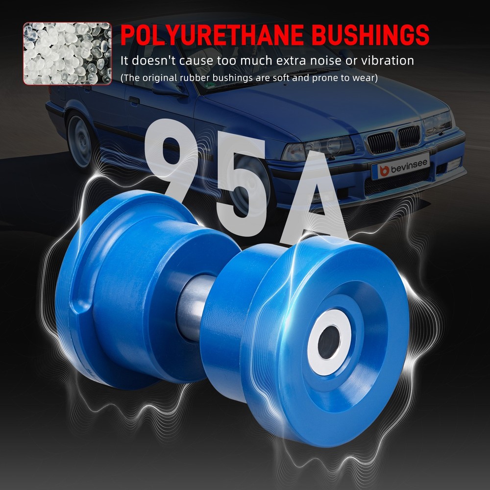 Rear Differential Rear Subframe Frame Mount Bushing Kit For BMW E36 1992-1999