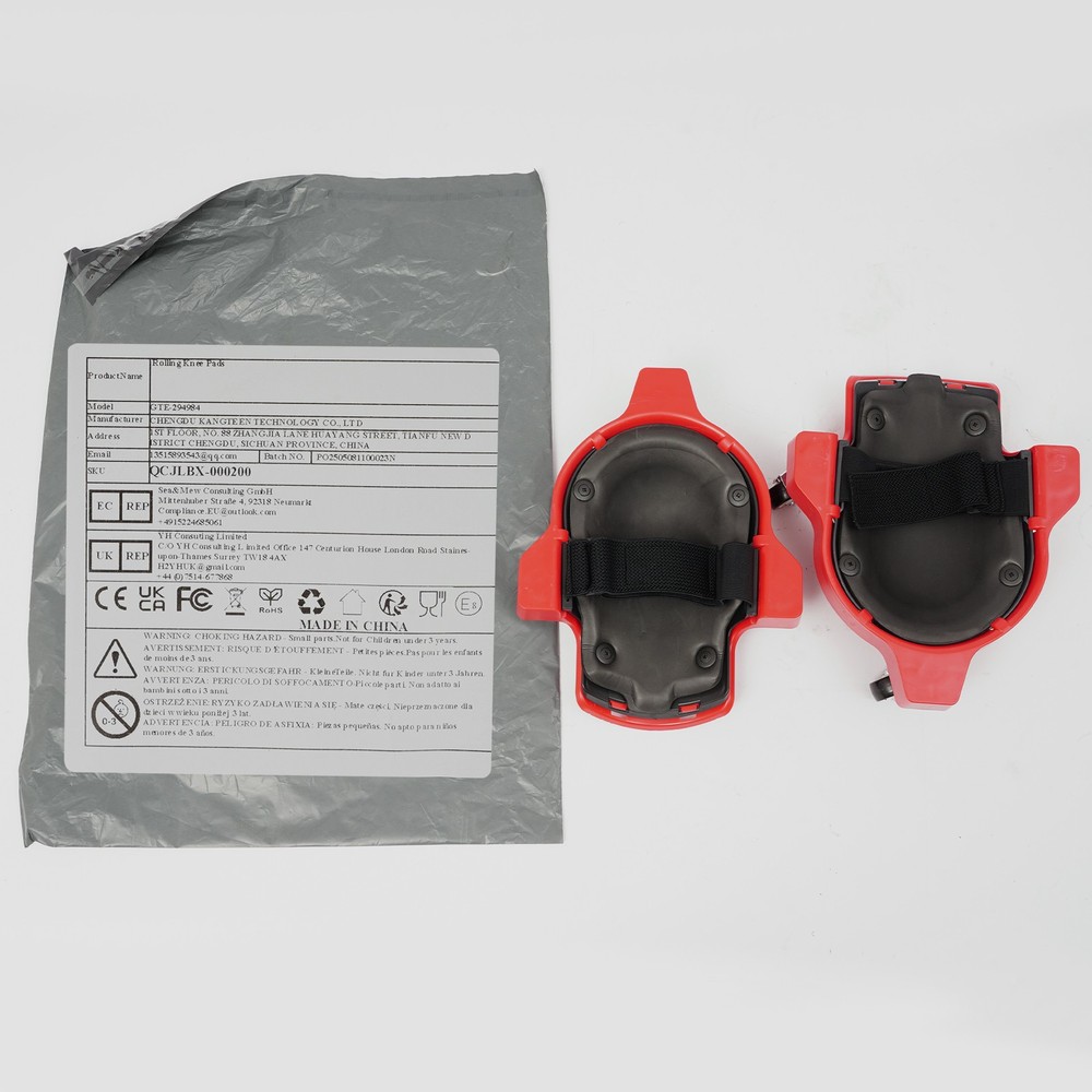 Knee Pads With 3 Wheels Rolling Wheeled Pads Work Construction Easy Flooring