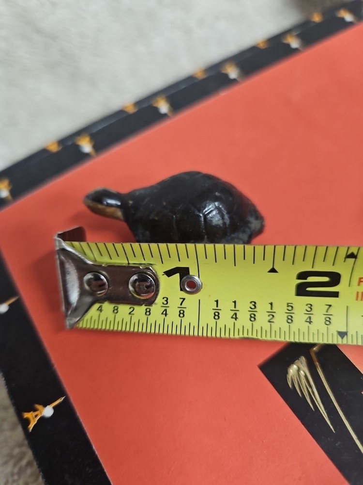 Vintage Miniature Ceramic Turtle Figurine