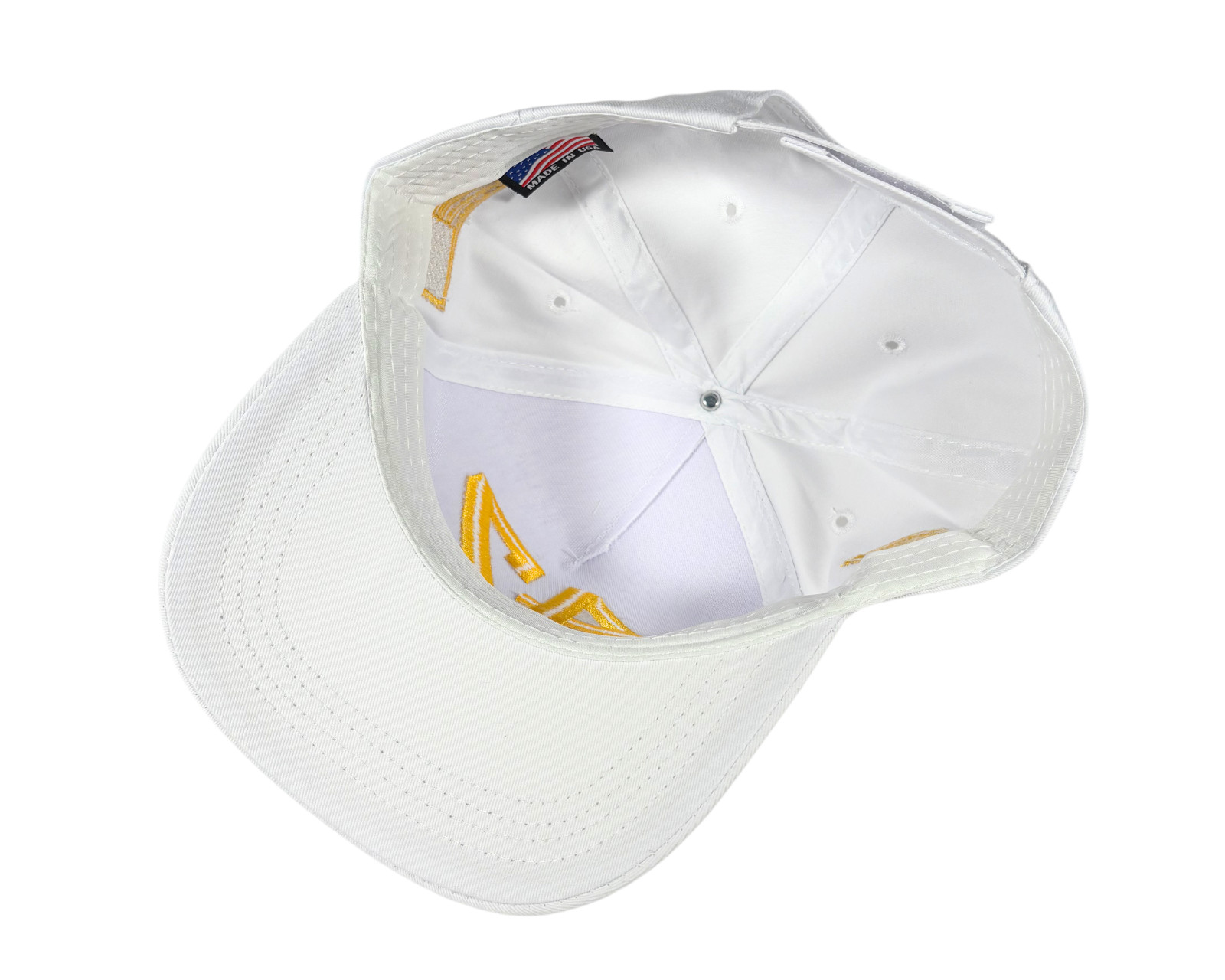 Charlie Kirk 47 White Gold Hat TPUSA Turning Point USA Adjustable Cap USA MAGA