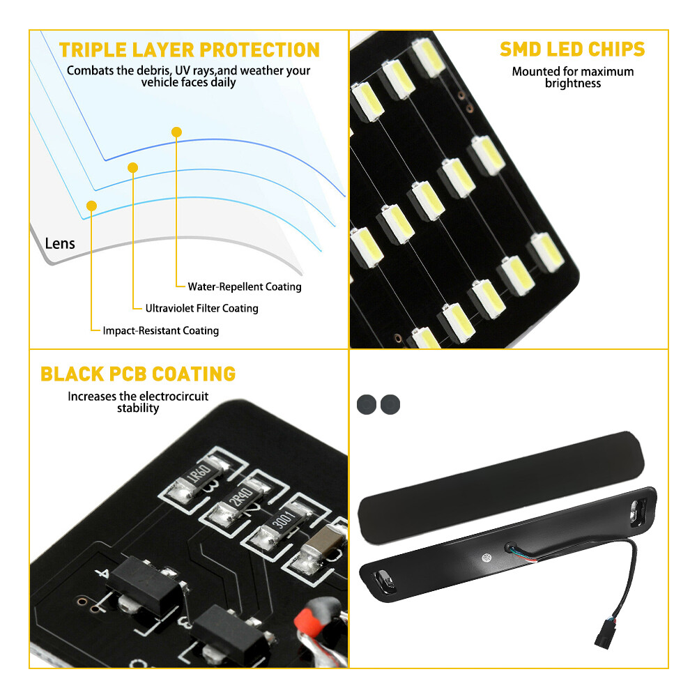 LED 3RD Brake Light For 1988-1998 Chevy GMC C/K1500 2500 Silverado Sierra Pickup