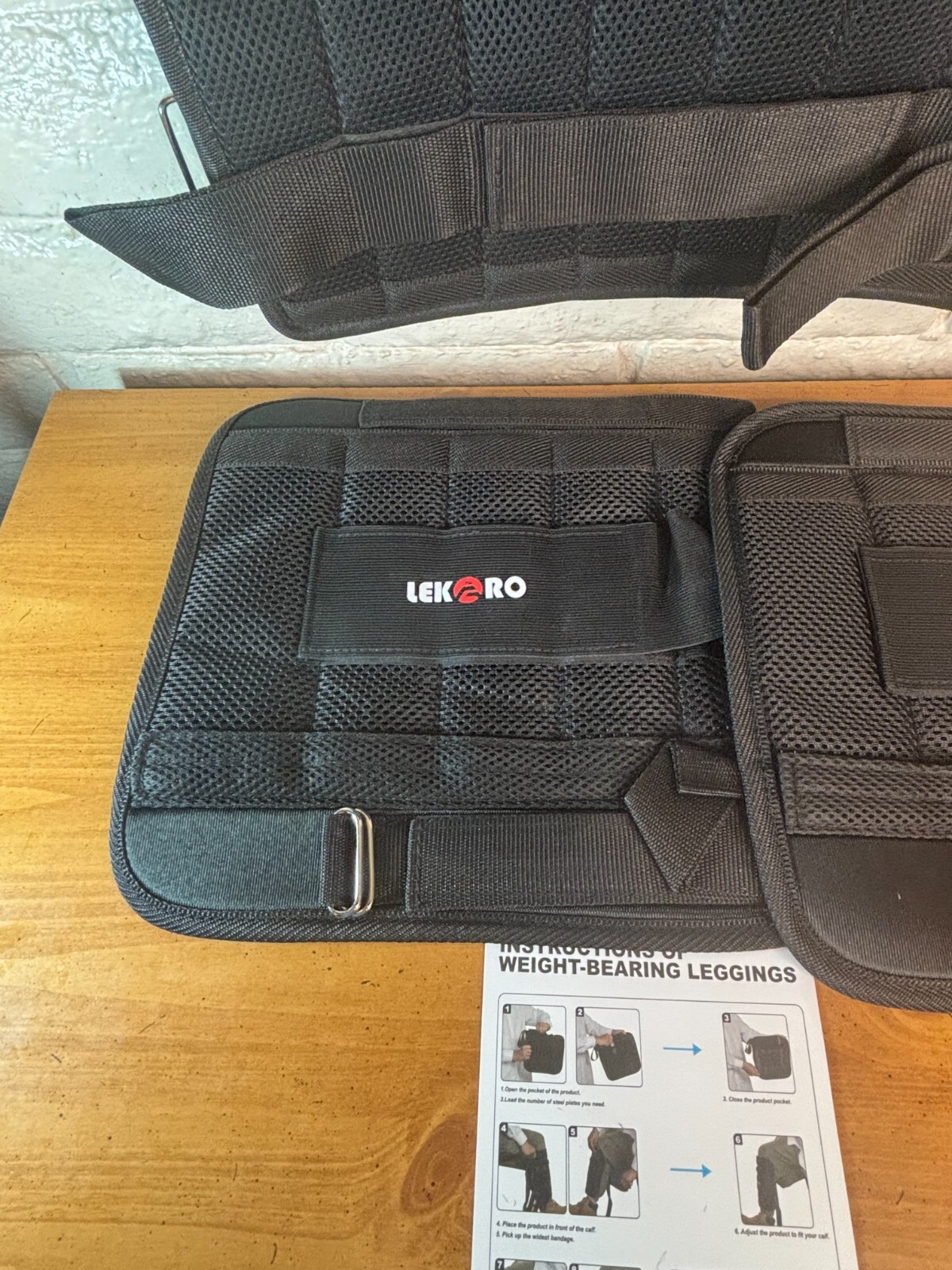 Lekaro Adjustable Weighted Vest and Pair of Leggings WITHOUT Weights Never Used