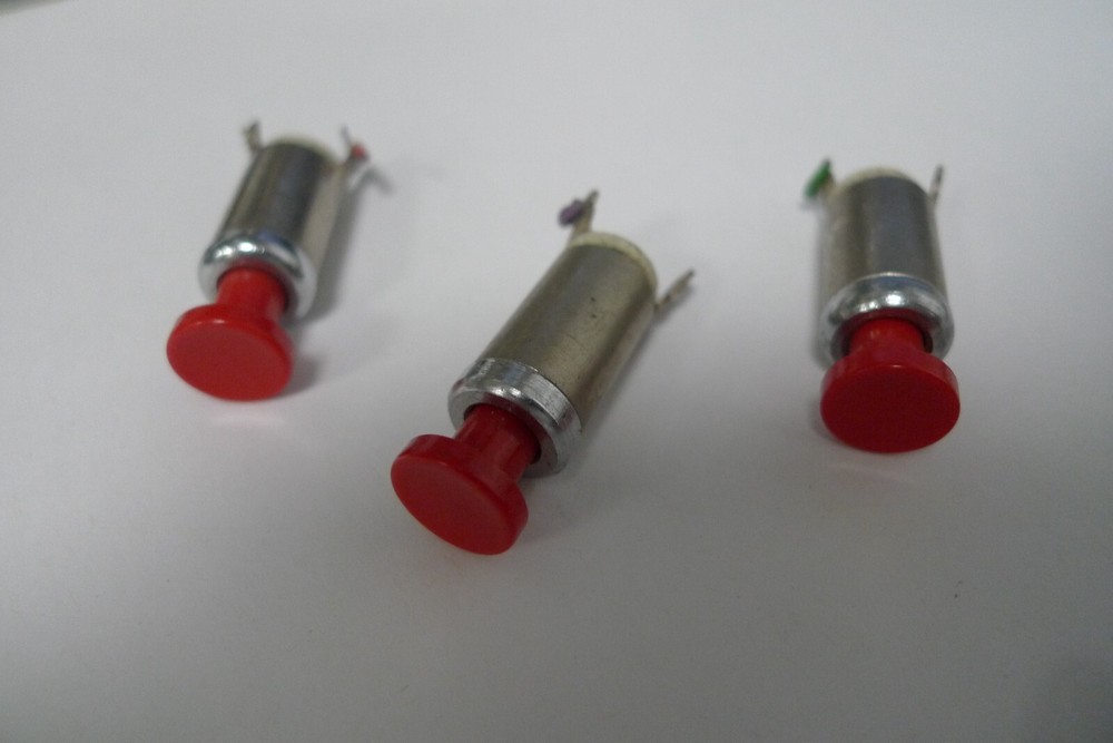 Switch Push Button Push to Make Non Locking Red Button Buzzer Switch