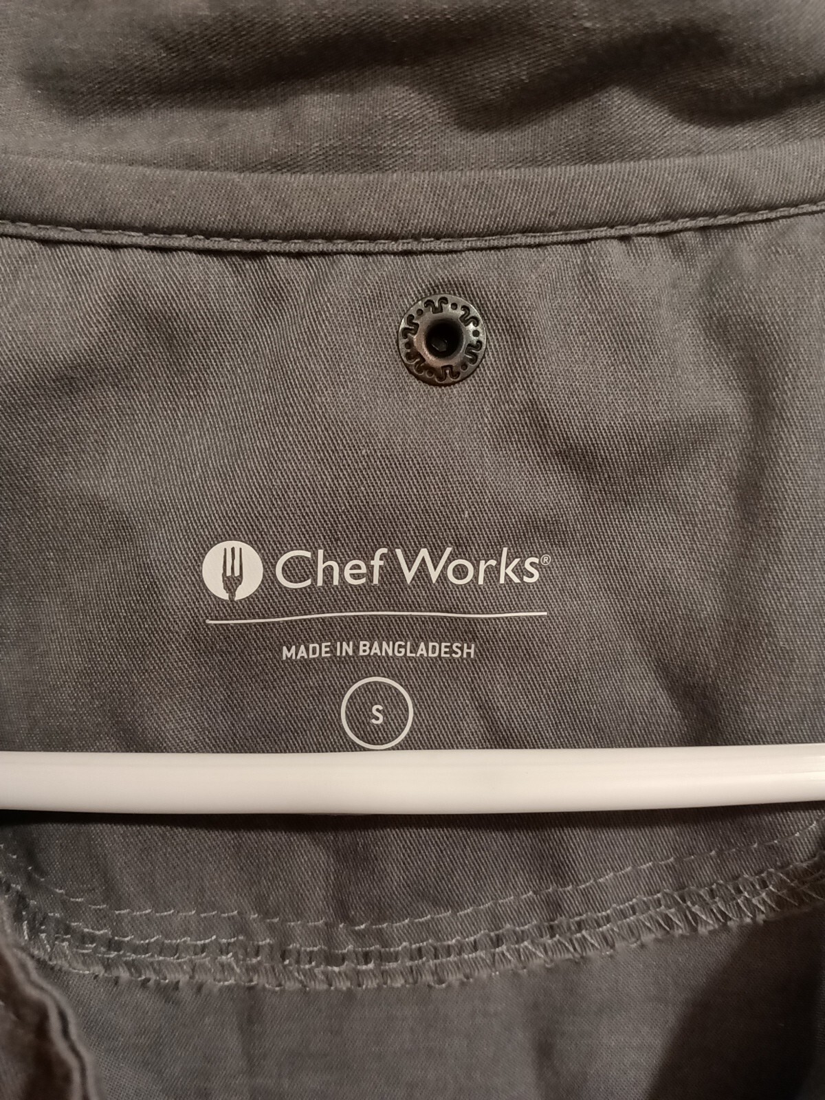 Chef Works Bistro Coat Chefs Jacket Unisex Gray Size Small