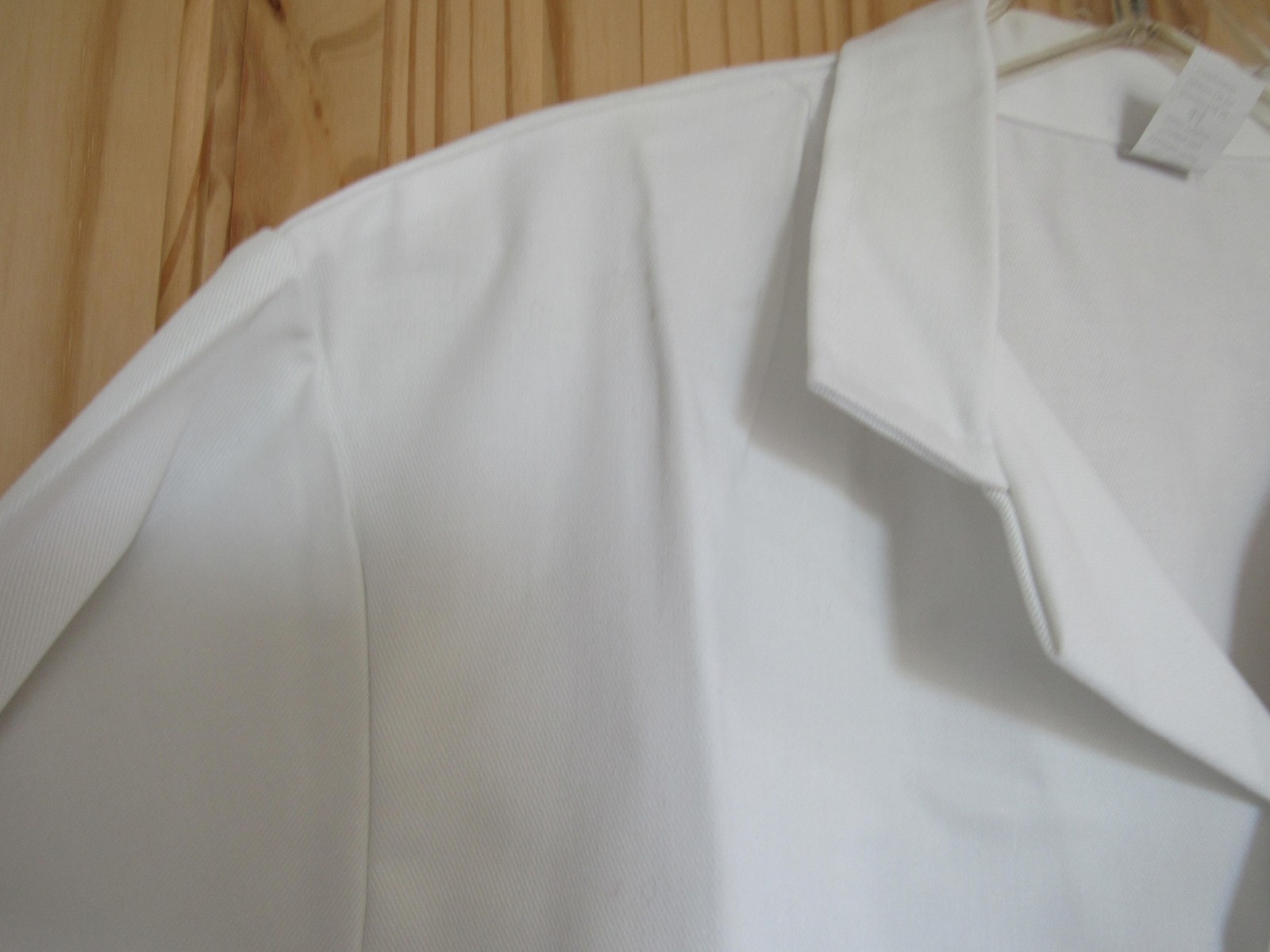 Lab Coat Long Jacket Mens 44 White 100% Cotton Medical Doctor Pockets 22-2WT