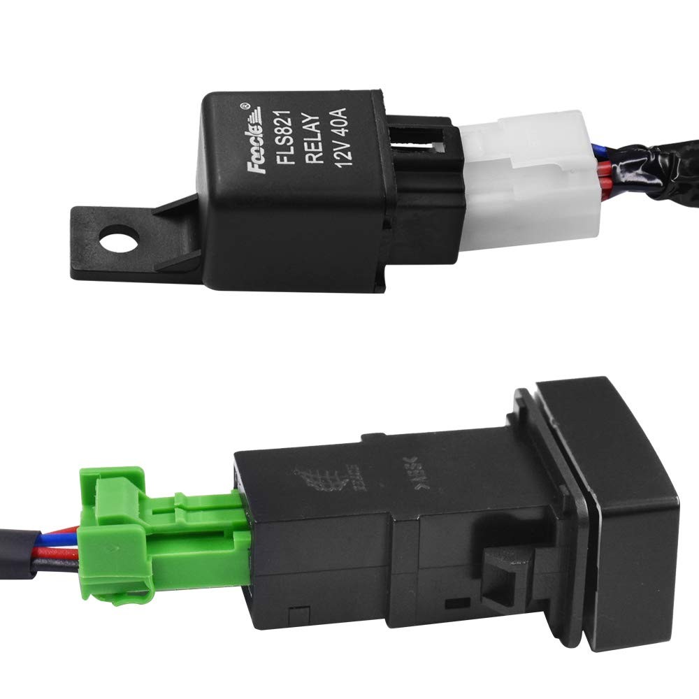 Fog Light Wiring Harness Relay Switch Kit