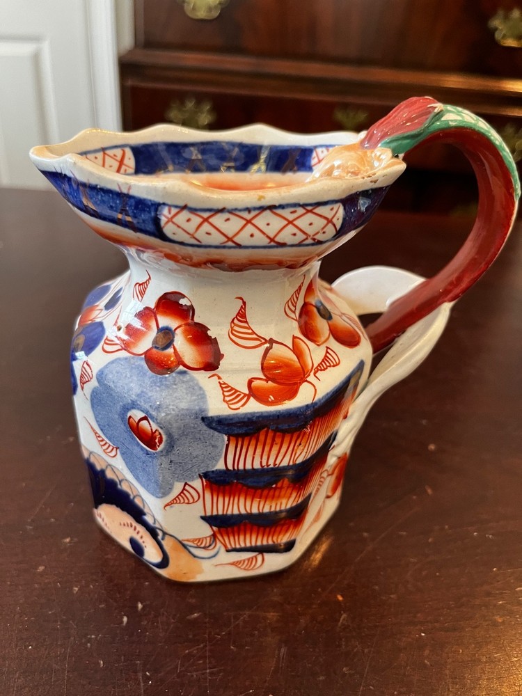 Imari Snake Handle 5" Pitcher