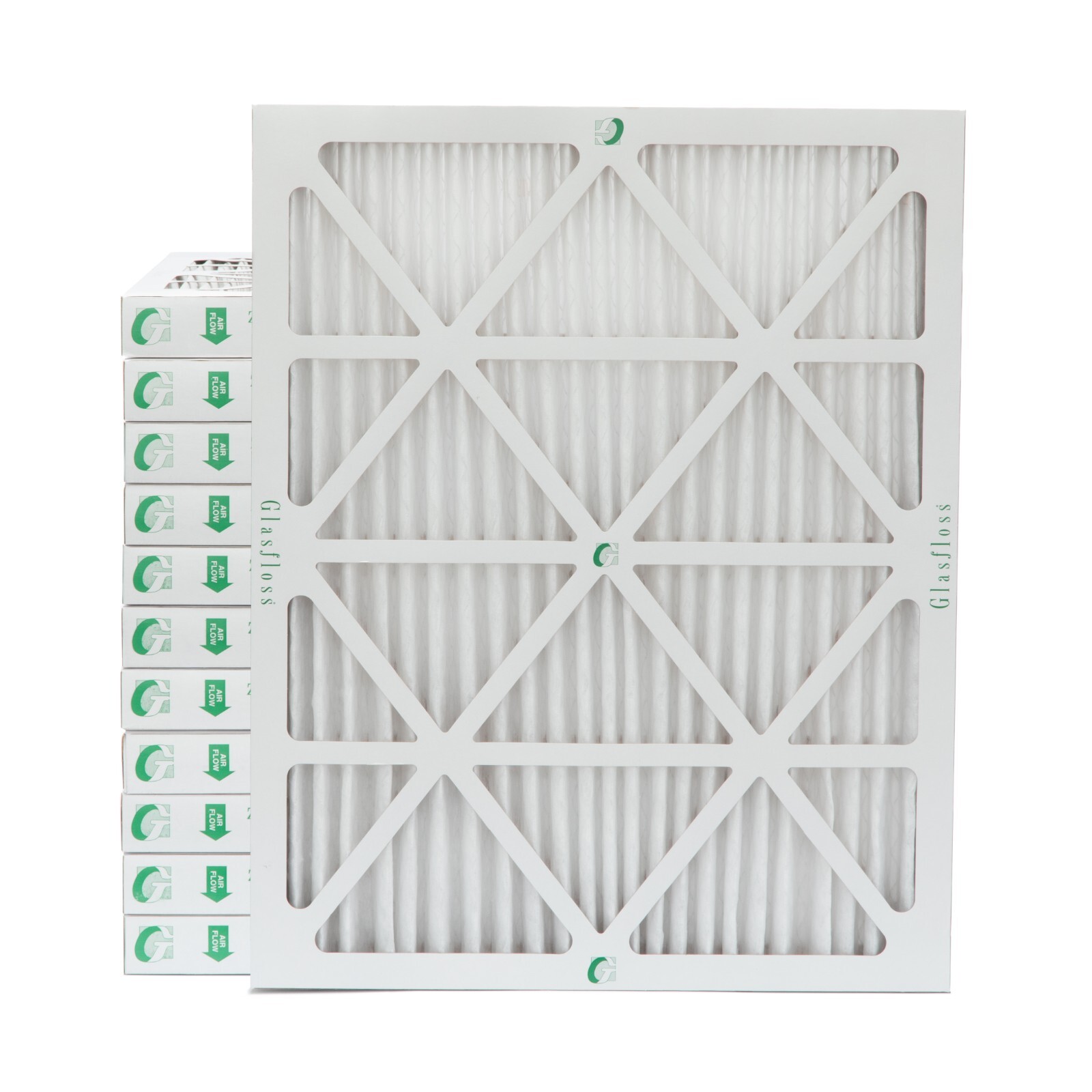 20x25x2 MERV 10 AC Air Filters. 12 PACK. Actual Size: 19-1/2 x 24-1/2 x 1-3/4
