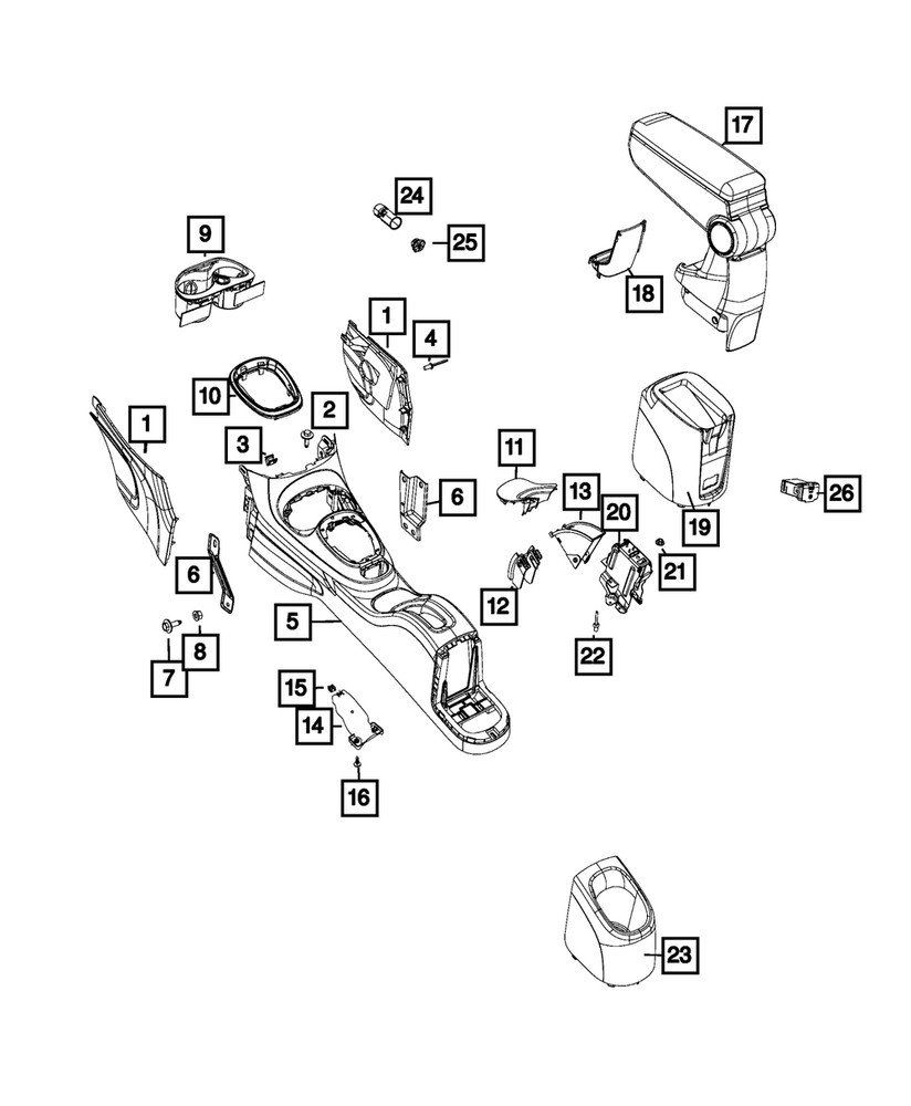 Genuine Mopar Gearshift Boot 5NF84MX8AA