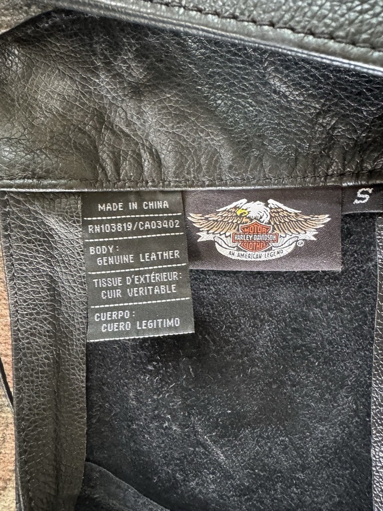 Harley Davidson Leather Motorcycle Chaps