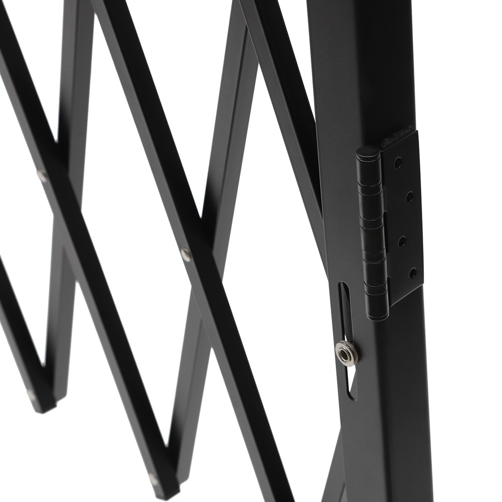 Double Folding Security Gate with Lock, Expandable Safety Barrier Door