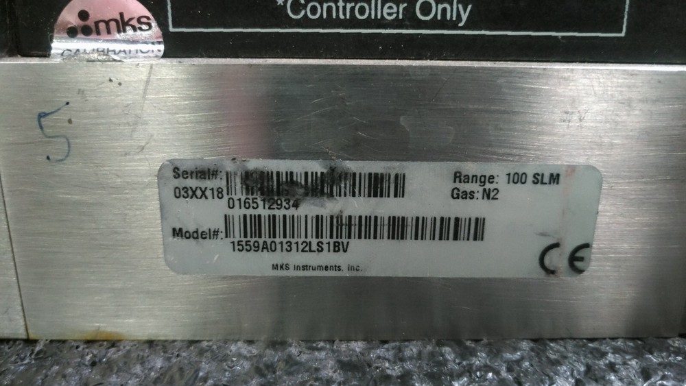 MKS Model 1559A01312LS1BV 100 SLM N2 Mass Flow Controller
