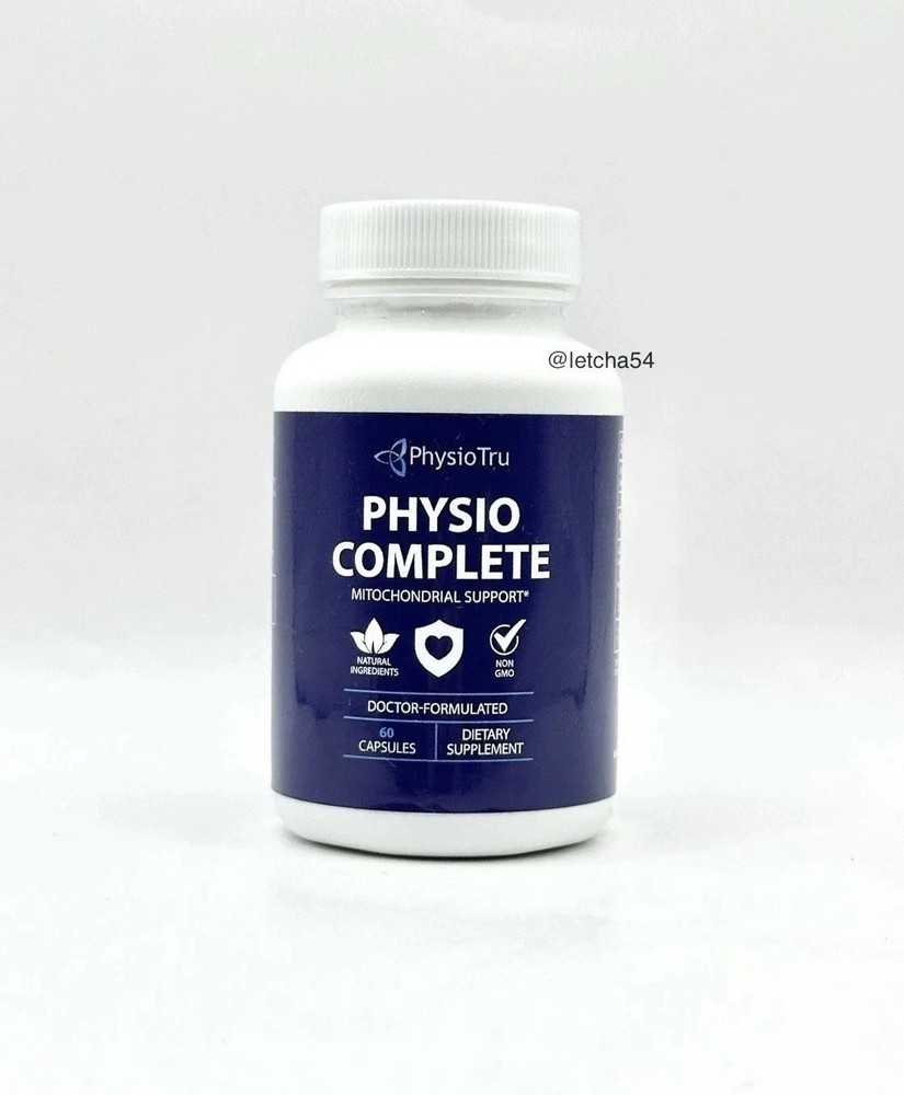 PhysioTru Physio Complete CoQ10 Supplement (60 Capsules) Mitochondrial Support