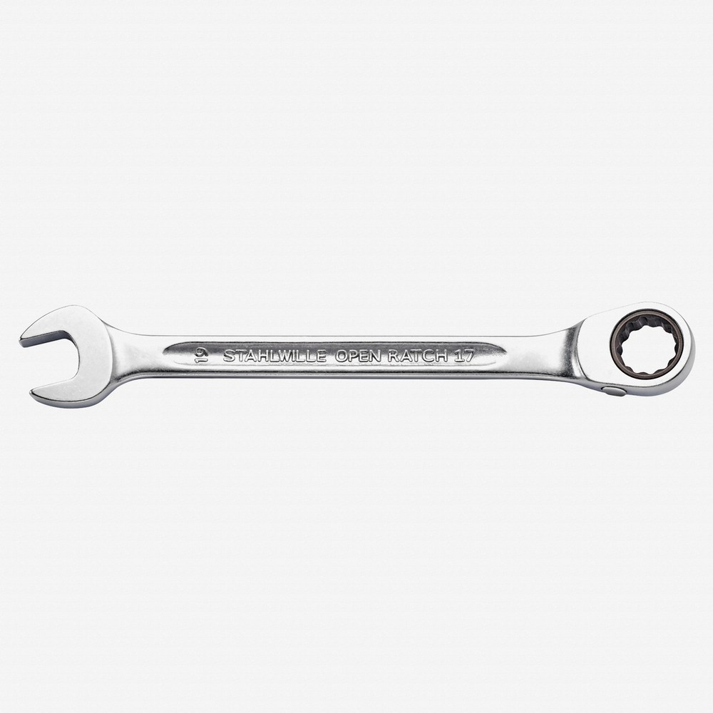 Stahlwille 17 Combination Offset Ratcheting Spanner with Switch OPEN-RATCH, 12 m