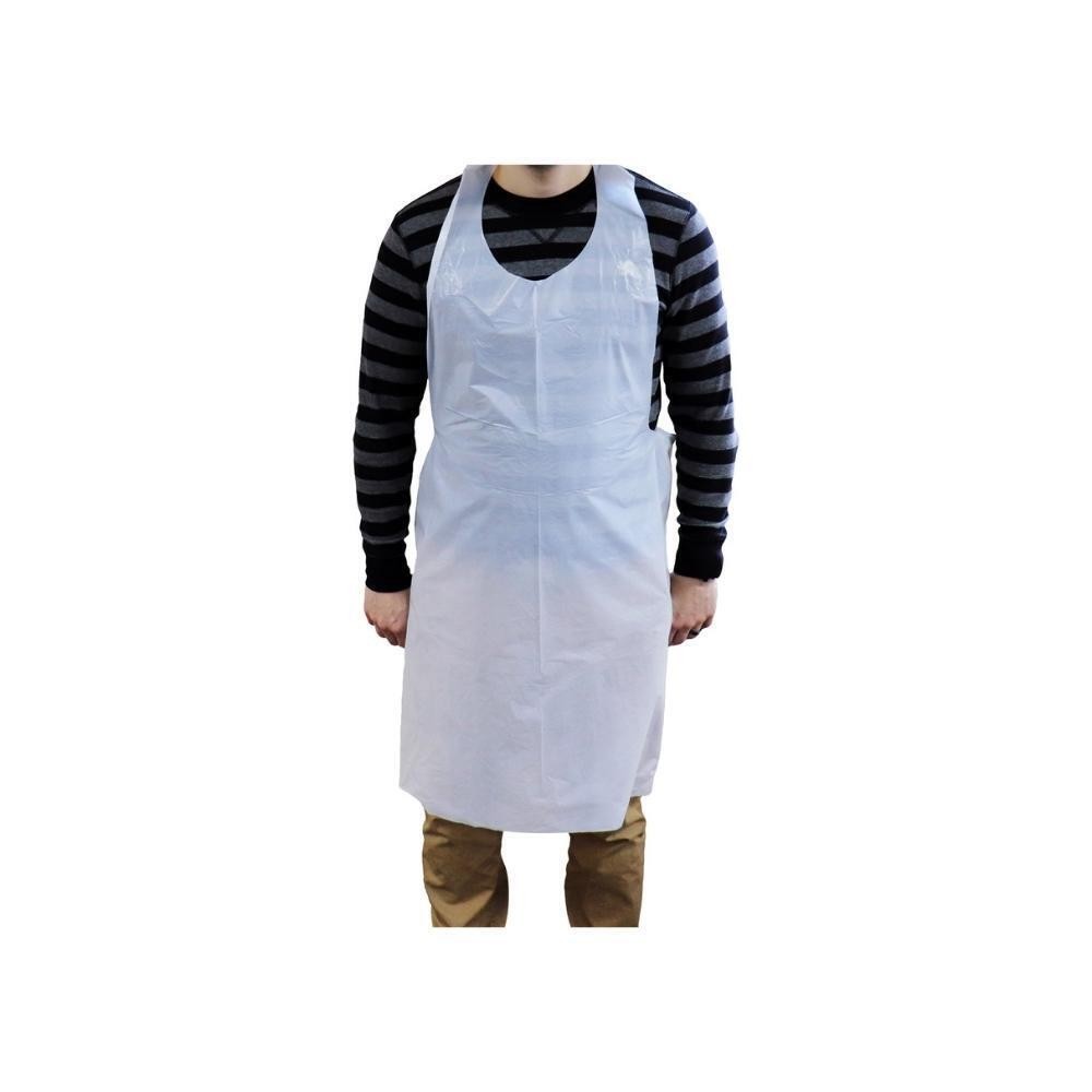 White Polyethylene Apron Size 28" x 46" 2000 Pieces