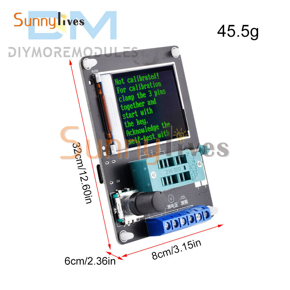 GM328A Transistor Tester Diode Capacitance Inductance ESR Volt Frequency Meter