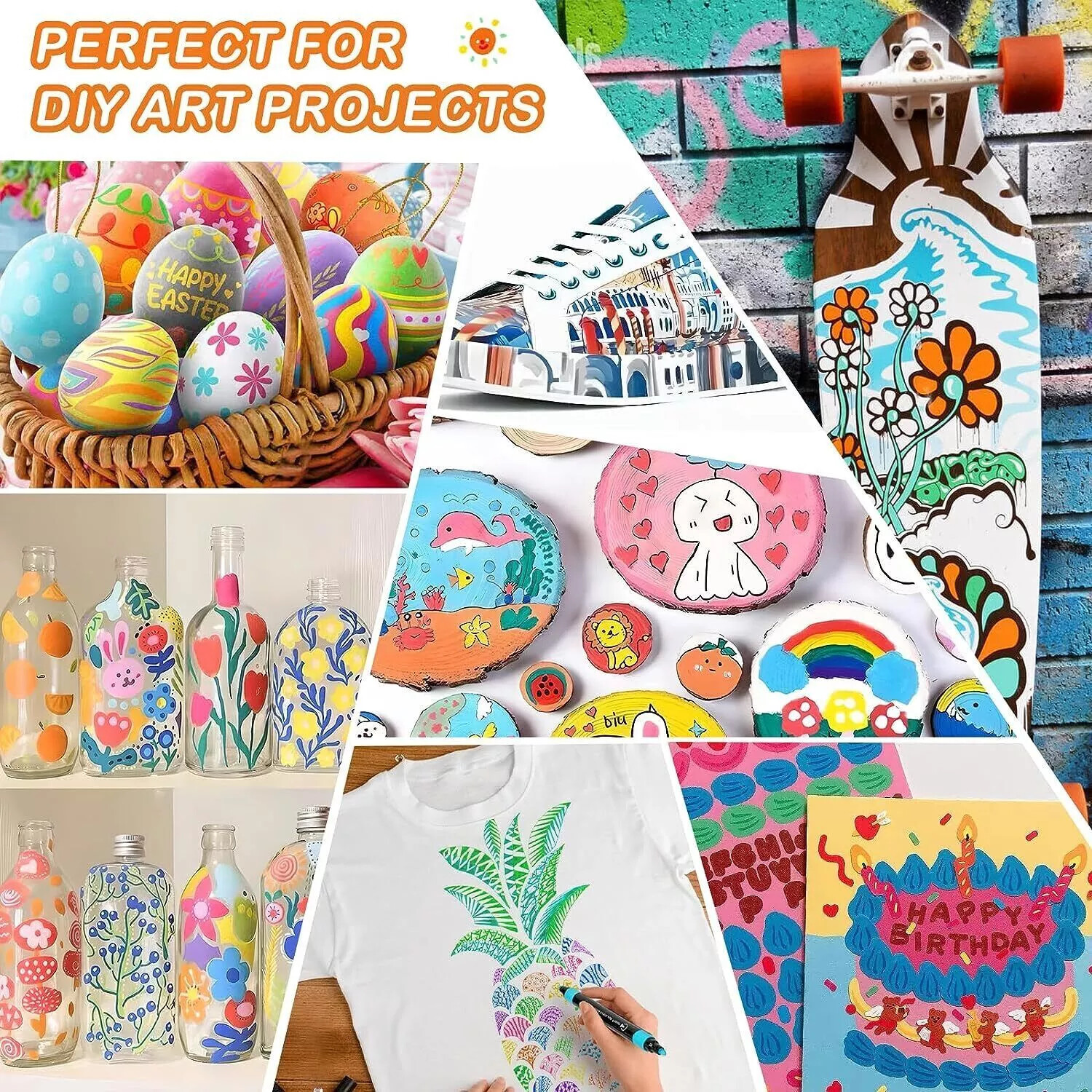 26 Waterproof Permanent Paint Marker Pen Car Tyre Tire Tread Rubber Wood Metal