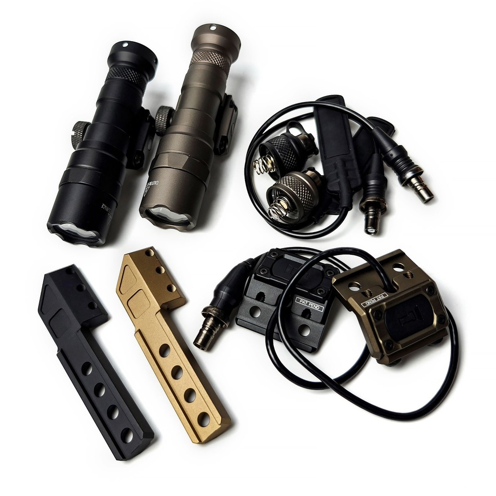 Tactica M300B LED White Weaponlight + Mod Button Pressure Switch + Light Mount
