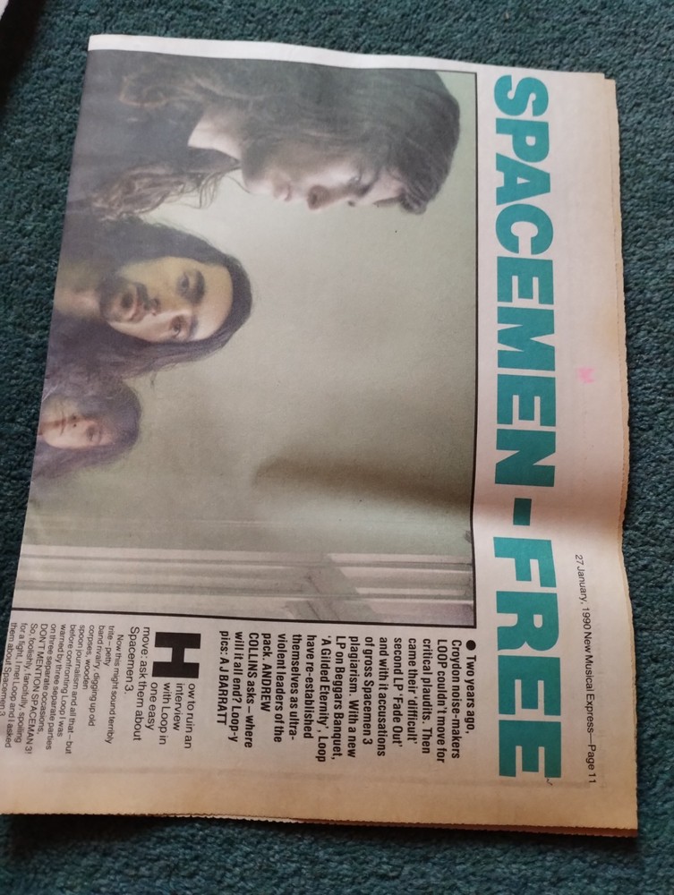 Sk237 Ephemera  1990 music article Spacemen 3 Loop