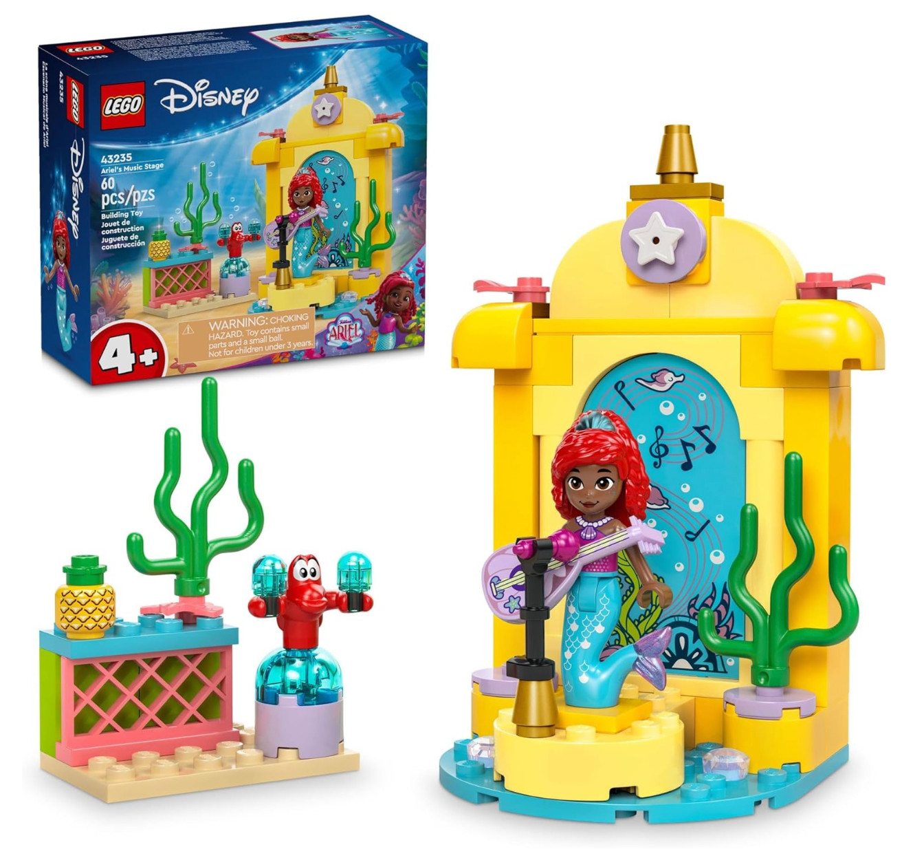Brand New Lego 43235 Disney Princess The Little Mermaid Ariel's Music Stage 4+