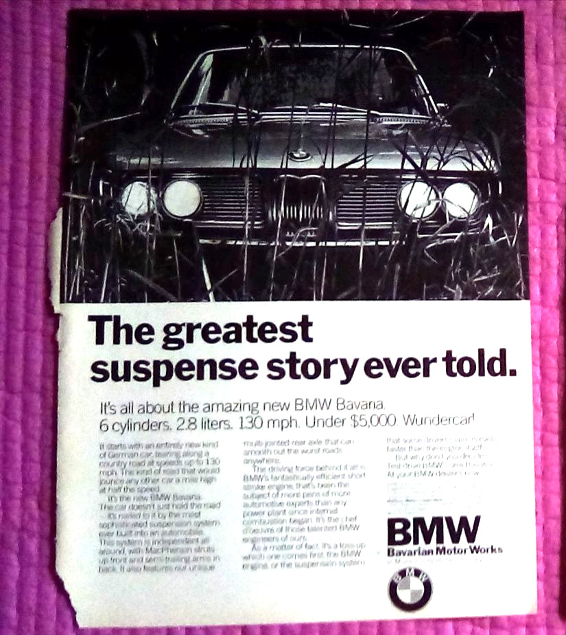 1971 BMW Bavaria Print AD