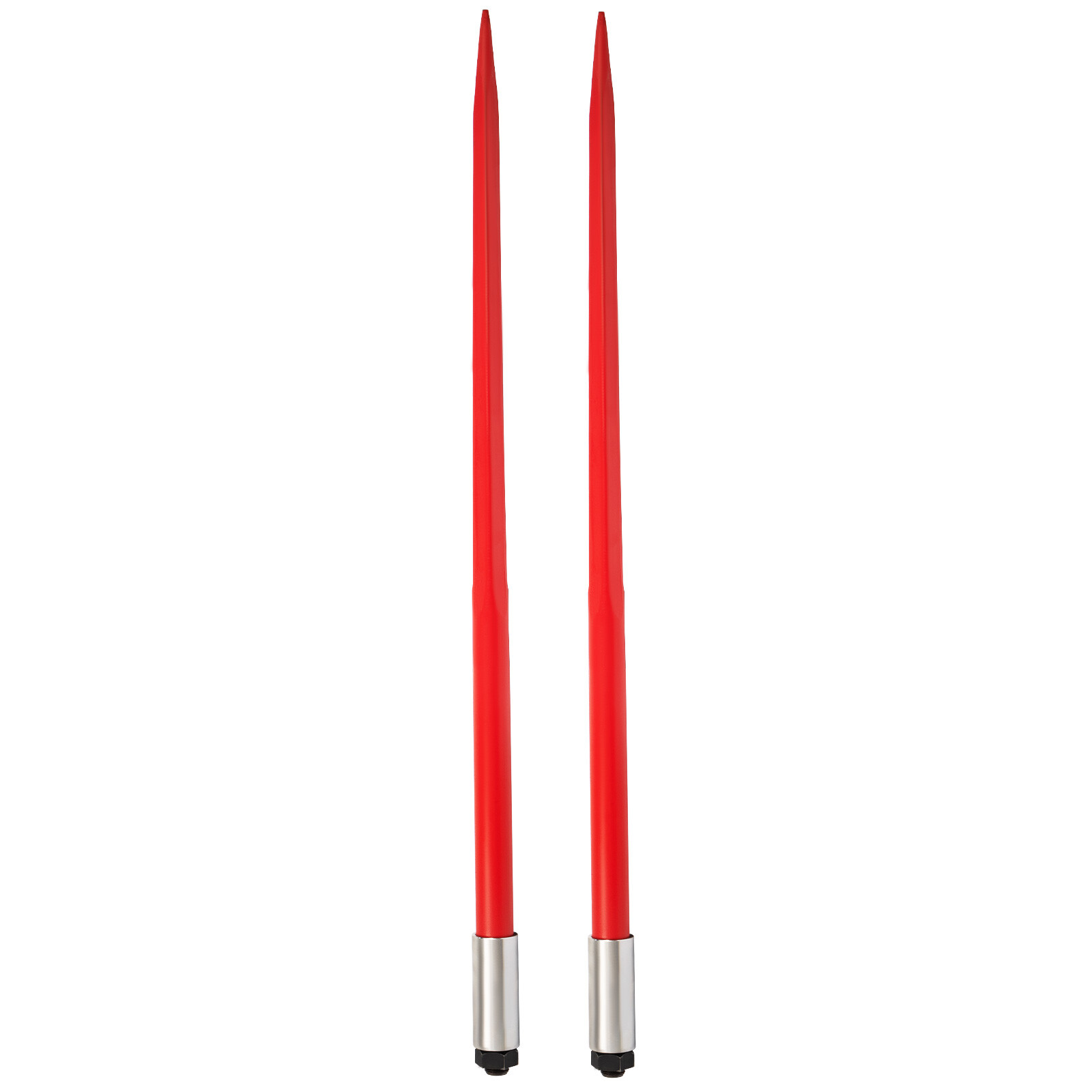 VEVOR 2Pcs Hay Bale Spear 49" 4500 lbs Capacity Spike Fork for Tractors Loaders